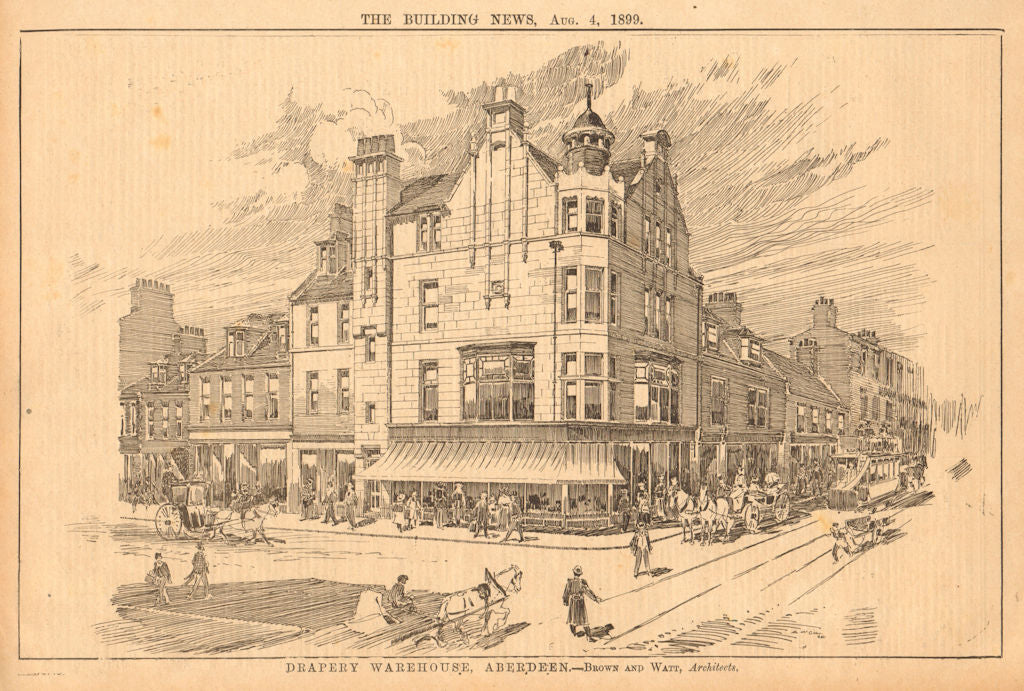 Drapery Warehouse, 231 George Street, Aberdeen. Brown & Watt Architect 1899